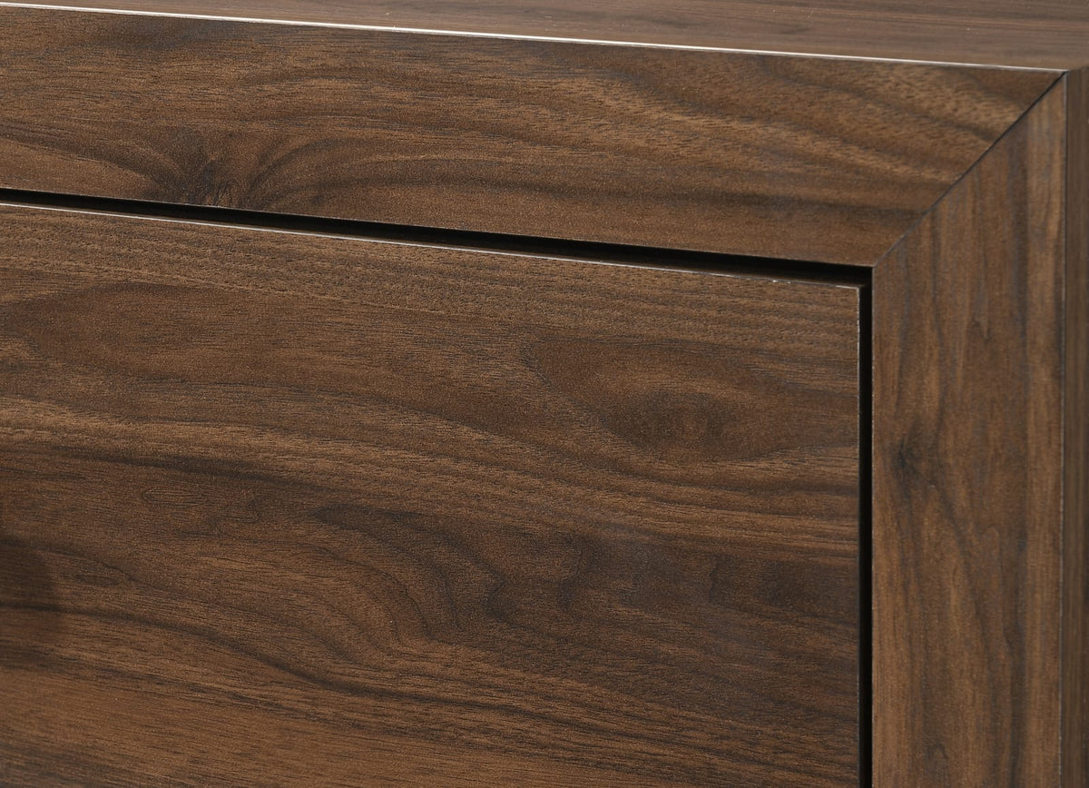 Brown Wood 4-Drawer Tall Chest Bedroom Dresser