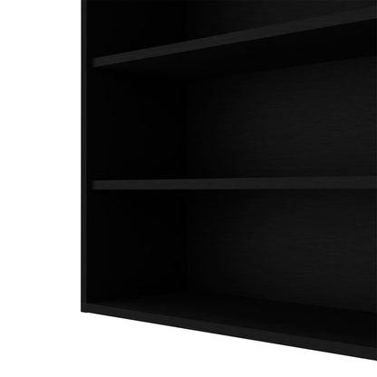 Black Engineered Wood Kitchen Wall Cabinet - 34.6" Wide