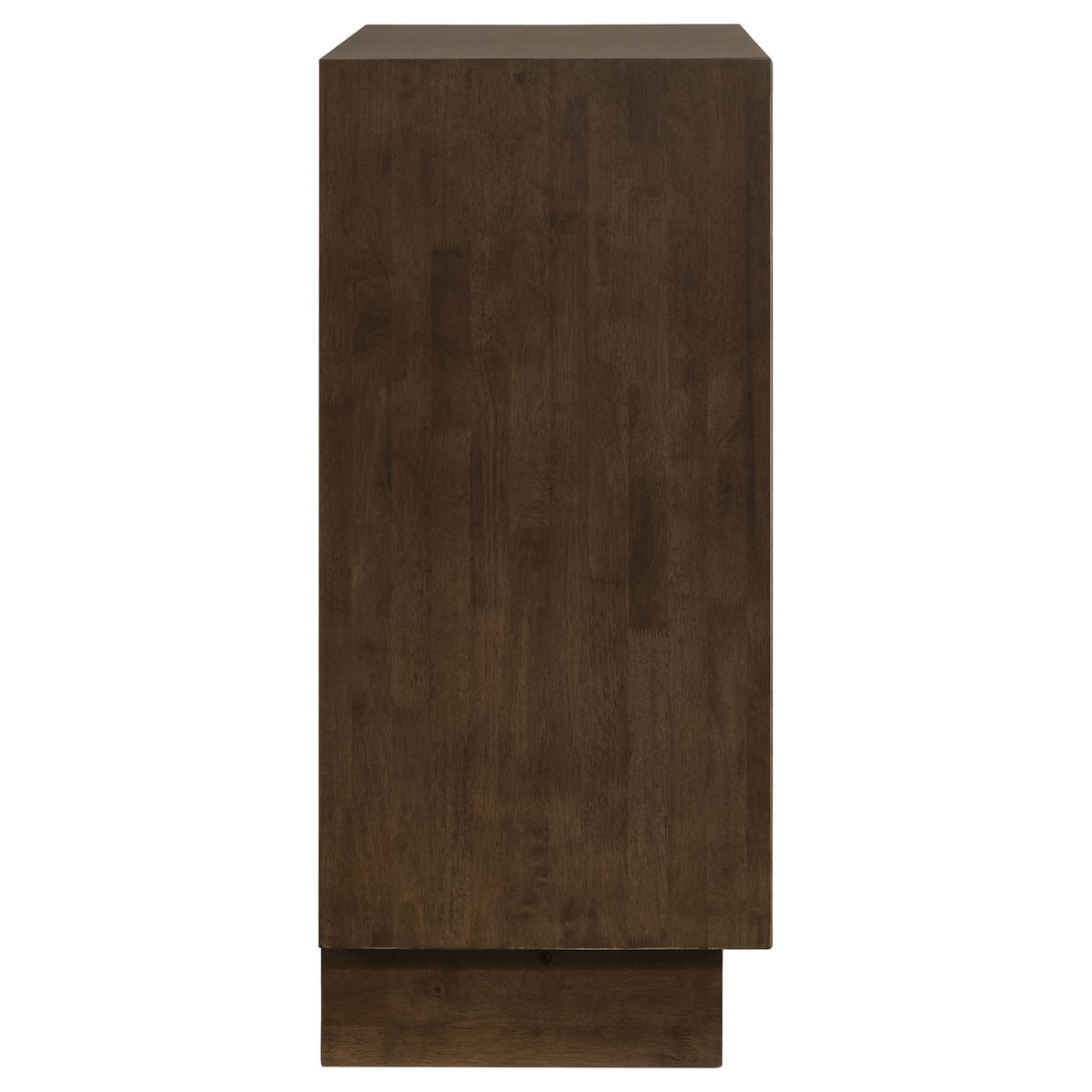Dark Brown 4-Drawer Chest - Compact Storage for Bedroom