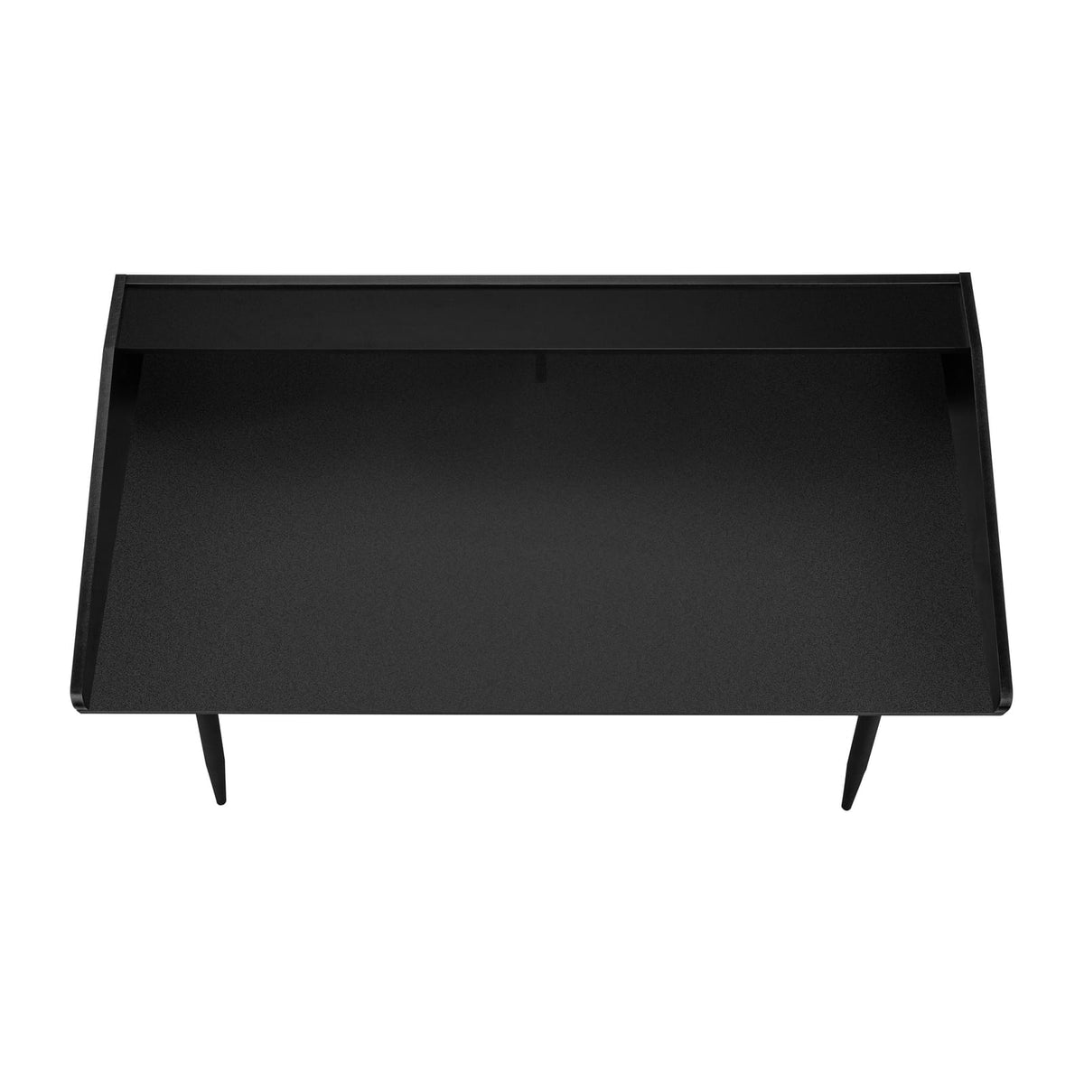 Black Computer Desk with Hutch - 48" L Workstation
