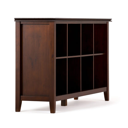 Artisan 57 Inch Wide Solid Wood 8 Cube Bookcase - Dark Brown