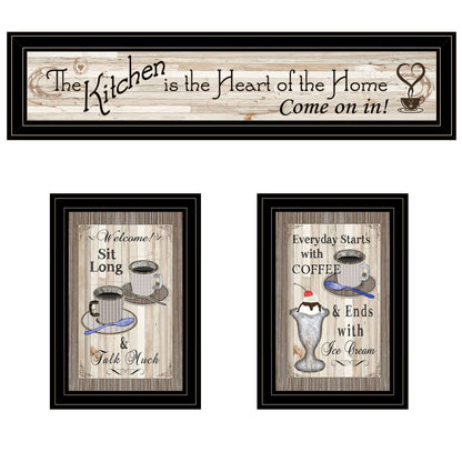 Black 3 Piece Vignette Wall Art - TrendyDecor4U