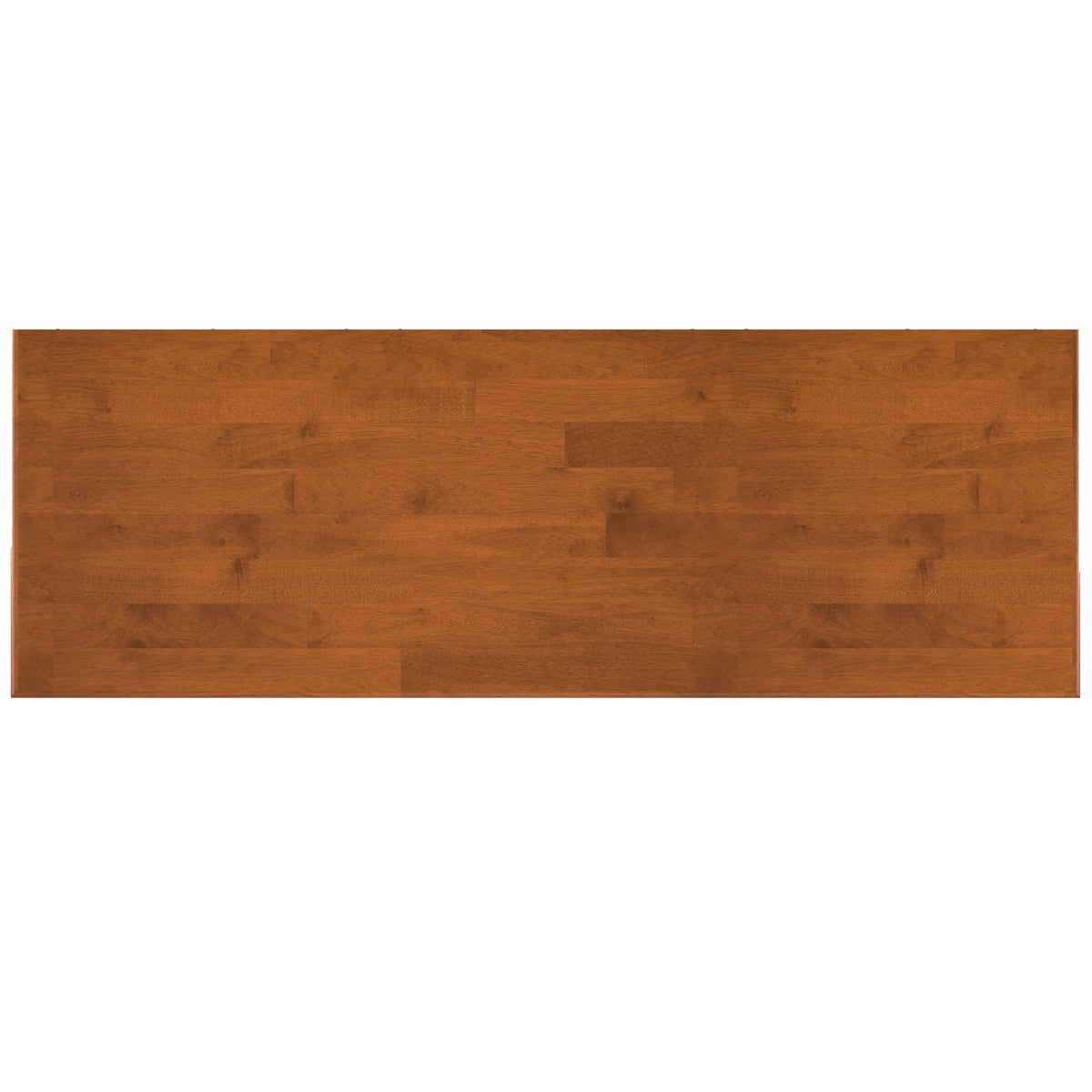 Brown Rubber Wood 3 Door Sideboard Buffet - Mid Century Style