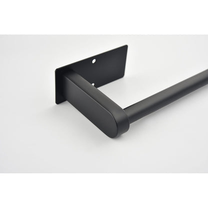 Stainless Steel Paper Towel Holder - Matte Black Wall Mount