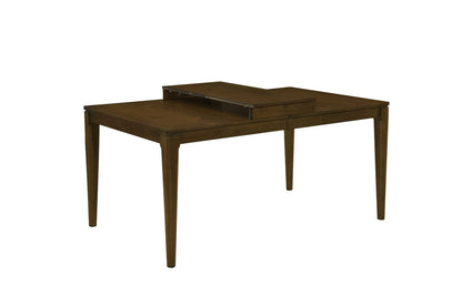 Modern Rectangle Dining Table - Seats 6, Brown Mix for Dining Room