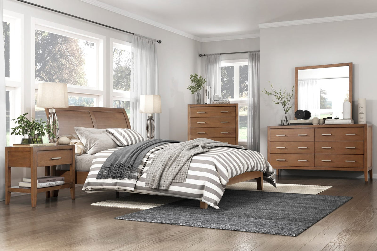 Light Brown 6-Drawer Dresser - Bedroom Furniture
