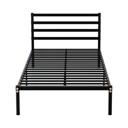 Twin Metal Bunk Bed Frame - Box Spring Free Storage for Bedroom