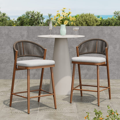 Teak 2-Person Outdoor Patio Seating Group