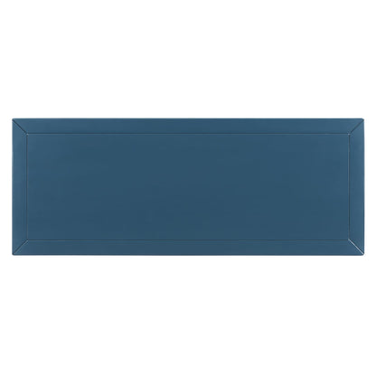 Dark Navy Console Table - Storage & Display for Living Room