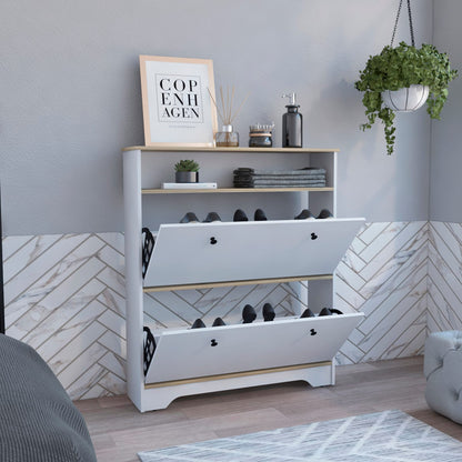 Multicolor Shoe Storage Cabinet - 46" Tall