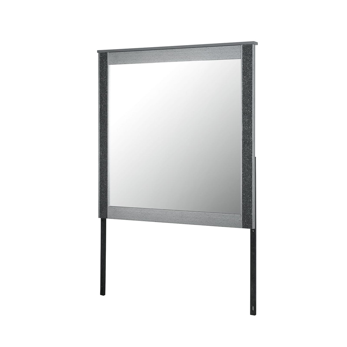 Lorenzo Silver Mirror - Contemporary Vanity Mirror