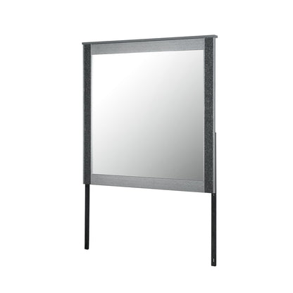Lorenzo Silver Mirror - Contemporary Vanity Mirror