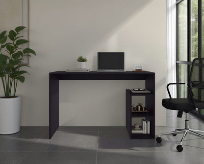 Rolla Desk Orquidea - Modern Black Office Storage for Home Office