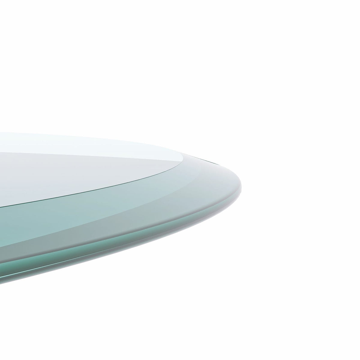 28 Inch Round Glass Table Top - Clear
