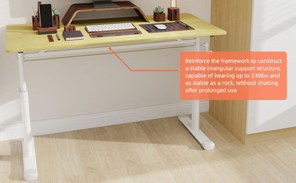 Adjustable Study Desk - Z-Shape, Poplar Wood