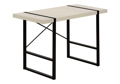 Beige Computer Desk - Home Office Laptop Workstation