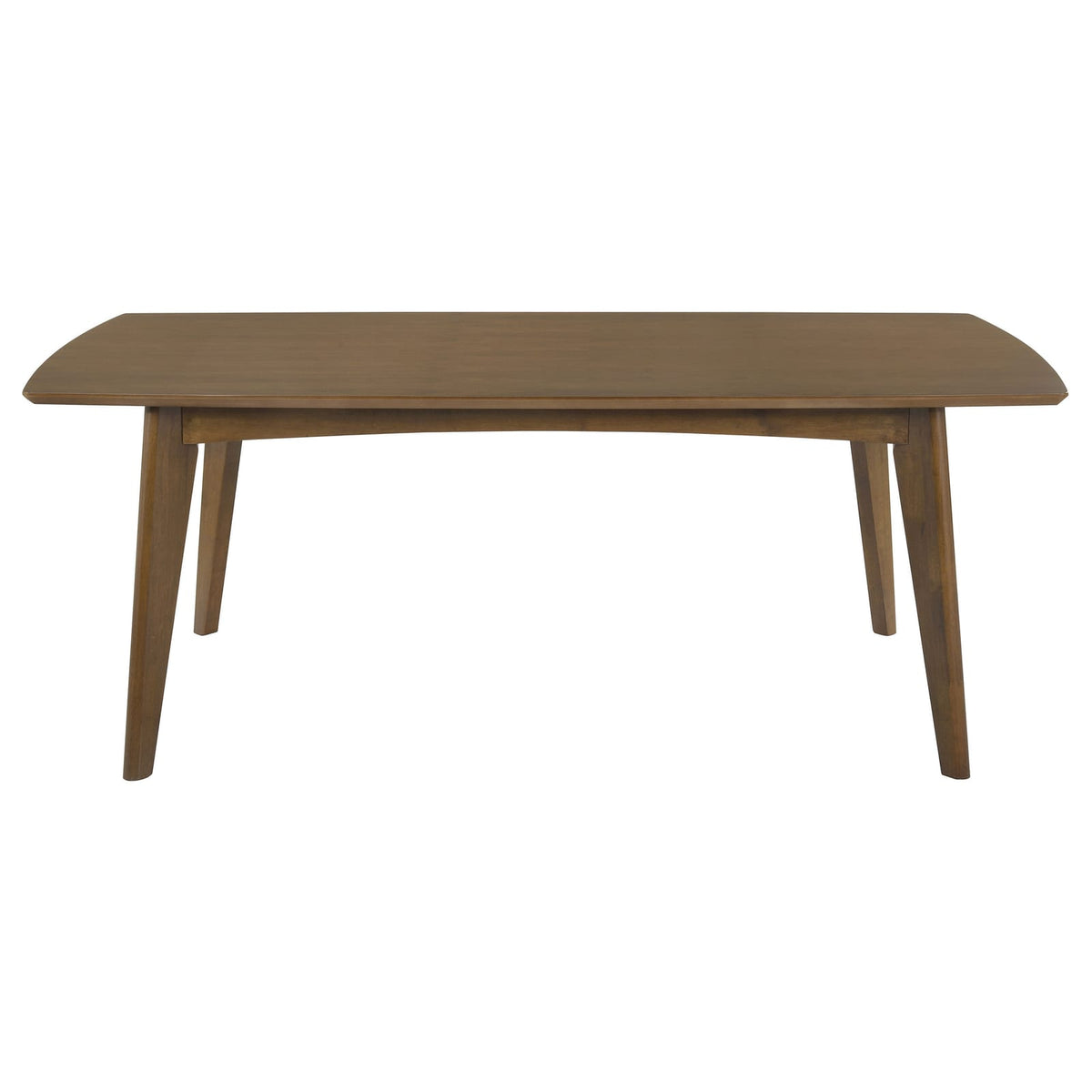 Dark Walnut Mid-Century Dining Table - Seats 6