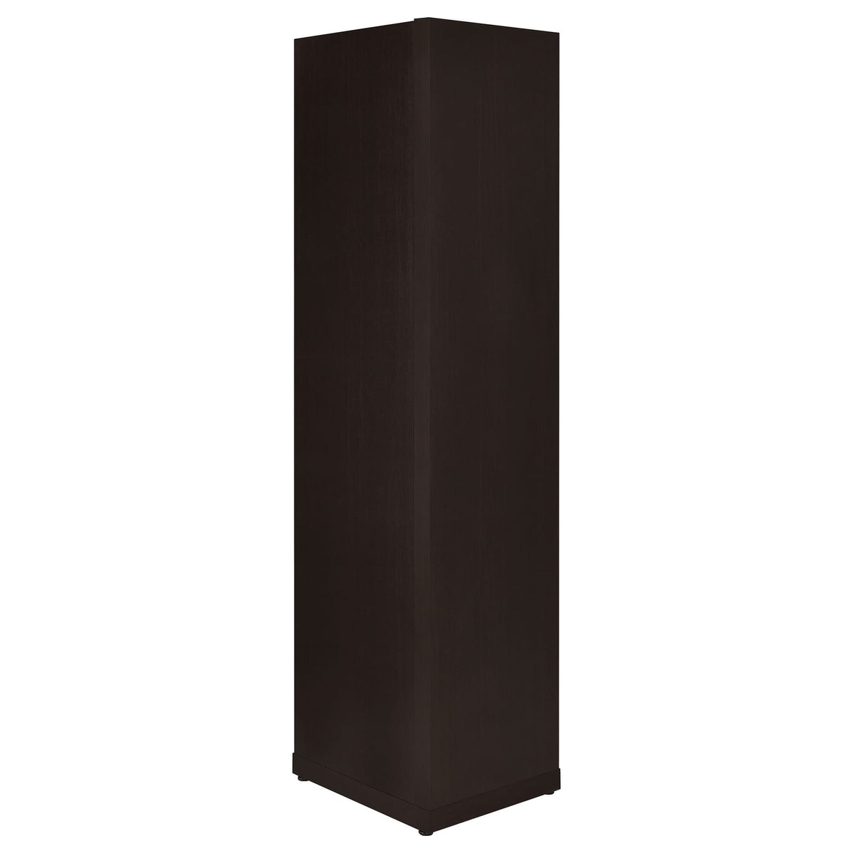 Cappuccino 6-Tier Corner Bookcase - Brown Wood Shelving
