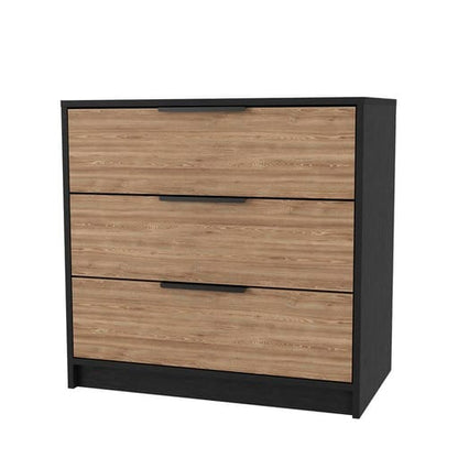 Multicolor Industrial Particle Board Three Drawer Bedroom Dresser