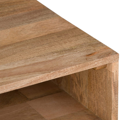 Hunter End Table - Natural Light Brown Wood