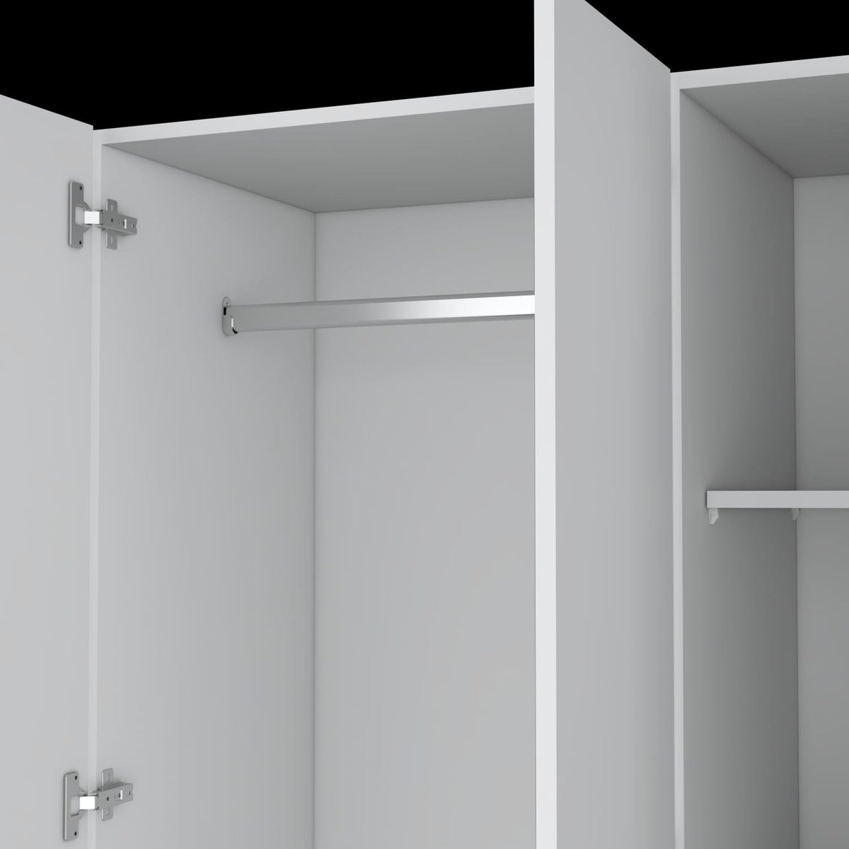 White Bedroom Dresser - 35.4" Wide Storage Cabinet