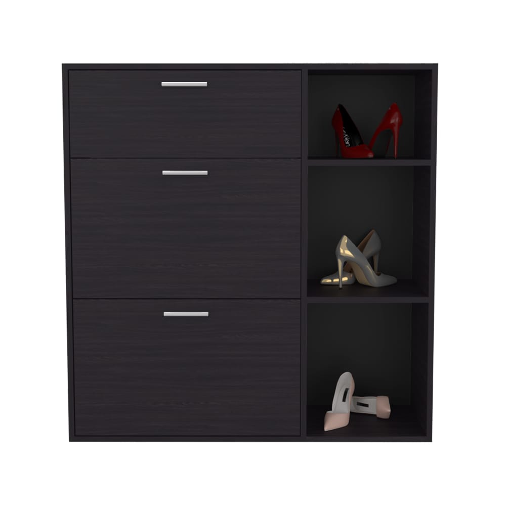 Whitaker Shoe Rack - Black Storage Cabinet