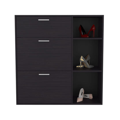 Whitaker Shoe Rack - Black Storage Cabinet