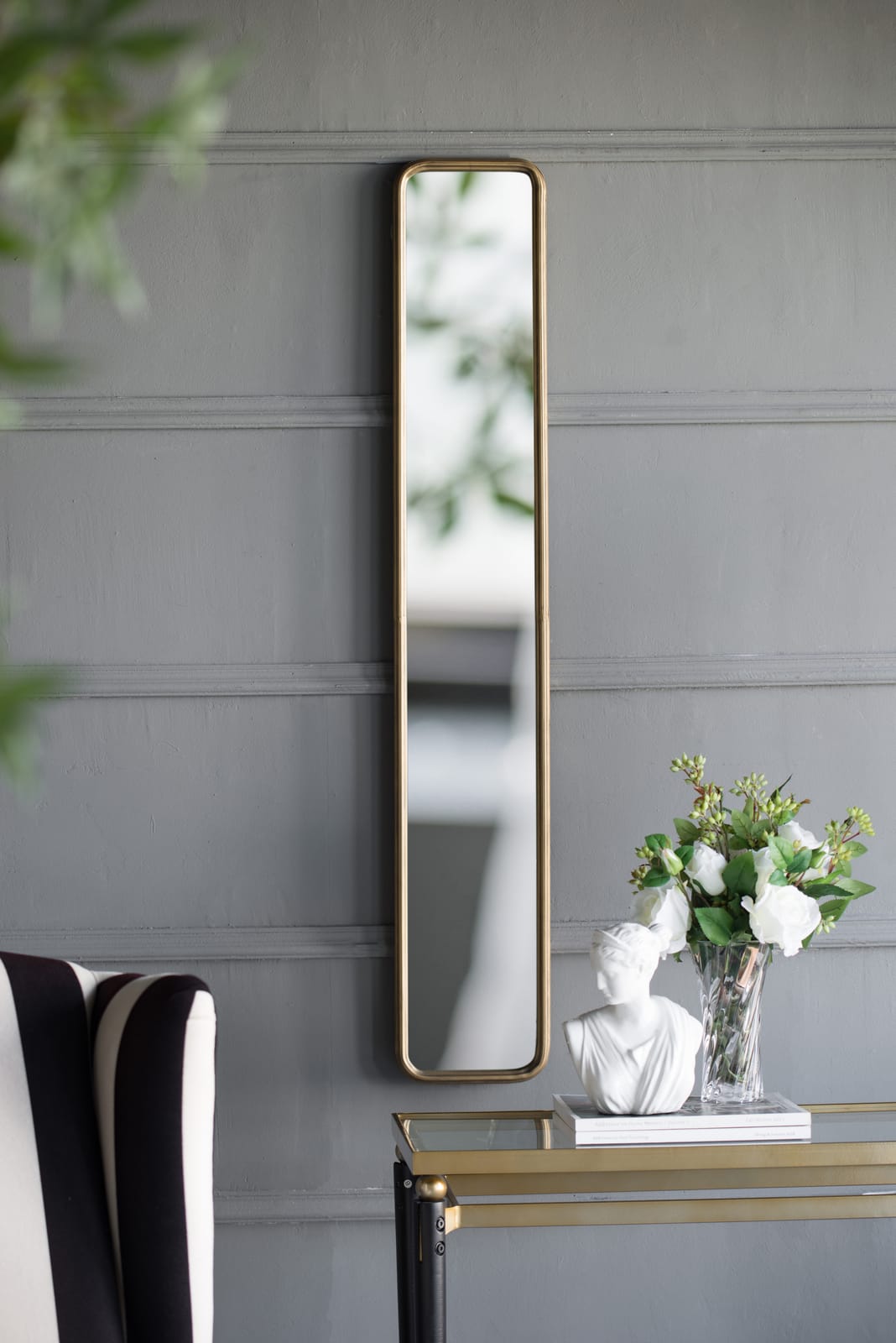 47 Inch Gold Metal Full Length Mirror