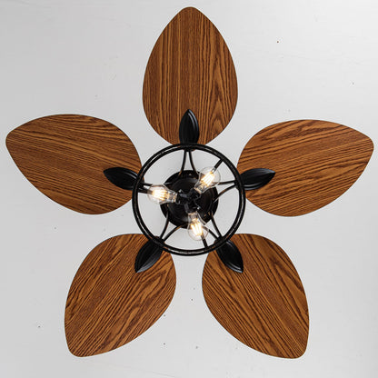 42" Ceiling Fan - Quiet, Remote Control, Noiseless Motor - Matt Black, Wood