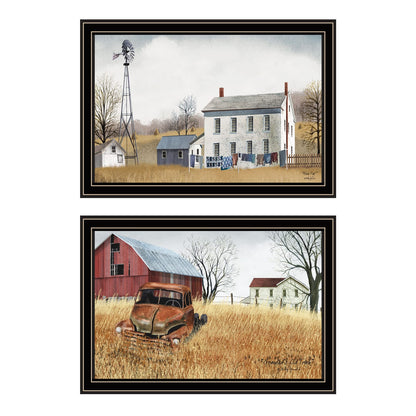Wood & Paper Framed Wall Art - Multicolor Decor