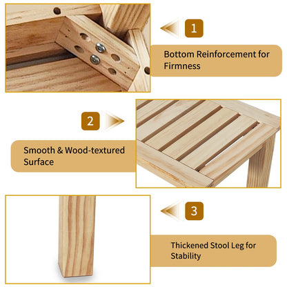 Amber Solid Wood Garden Bench for Patio or Poolside Seating
