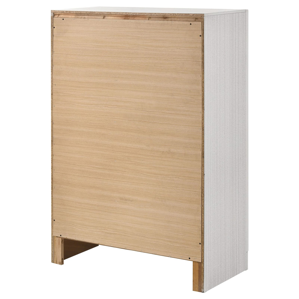 White Wood 6-Drawer Chest - Bedroom Storage