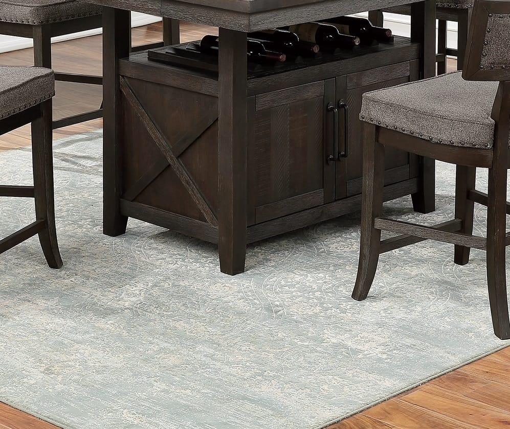 Espresso Rectangular Dining Table with Chairs for Dining Room