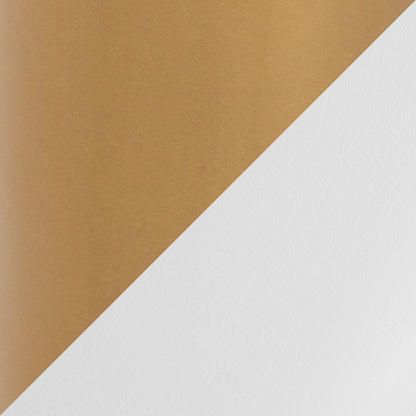 White Faux Leather Bench for Dining Room Seating with Gold Steel Legs