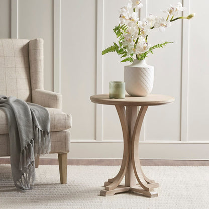 Bedford Round Accent Table - Natural Ash Veneer