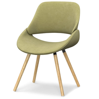 Malden Dining Chair - Acid Green Wood Frame