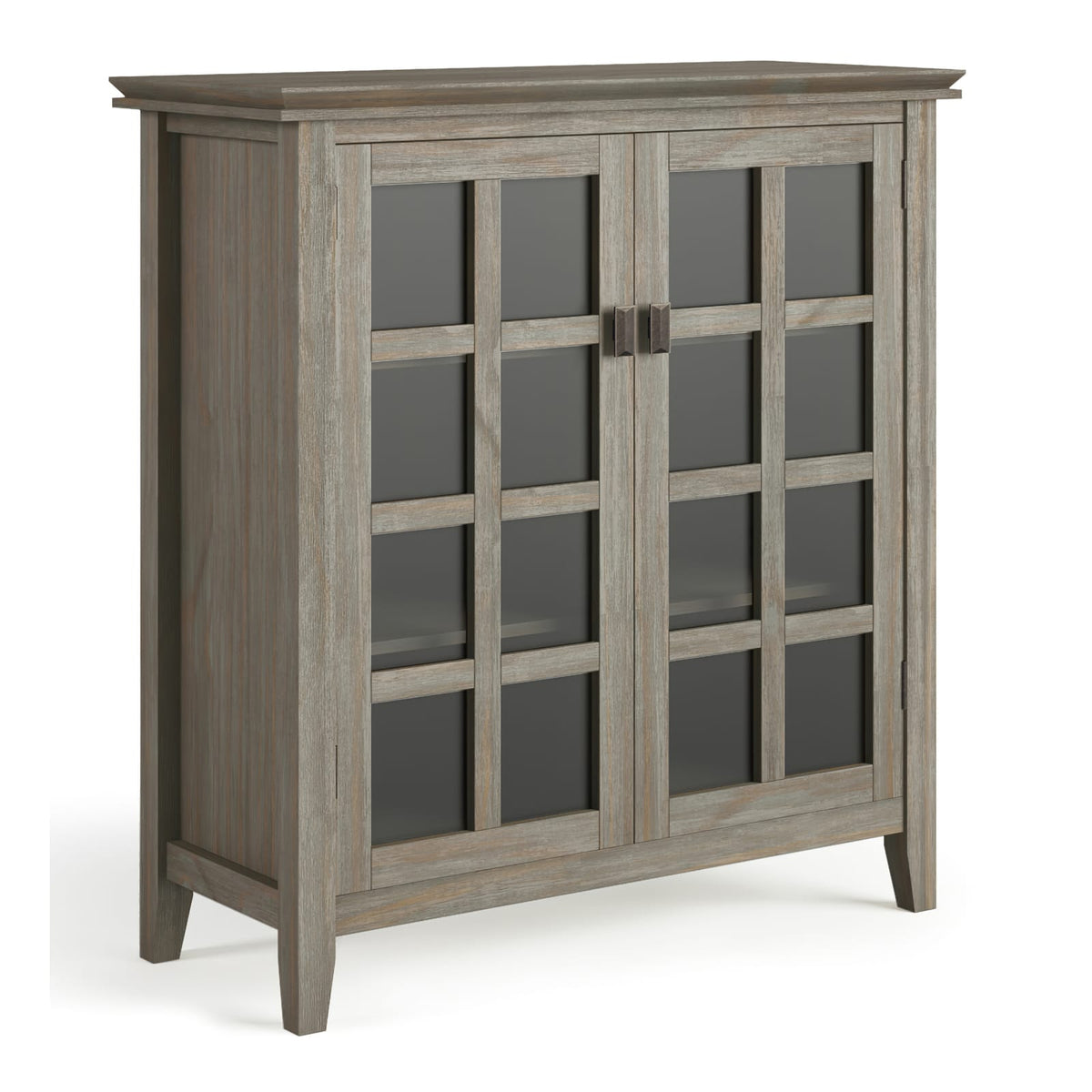 Artisan Medium Storage Cabinet - Distressed Grey | Wood Cabinets