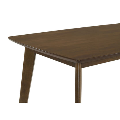 Mid-Century Modern Brown Dining Table - 48" Rectangular