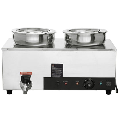 Stainless Steel Soup Warmer - 7.4QT Bain Marie