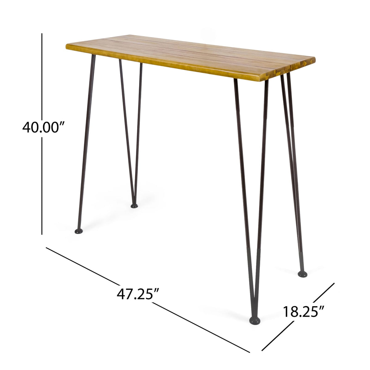 DENALI Industrial Acacia Wood Bar Set - 2 Stools, Brown