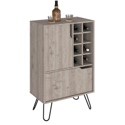 Light Gray Kitchen Island with Shelves - 13.3 x 23.9 x 40.9", Storage Cart