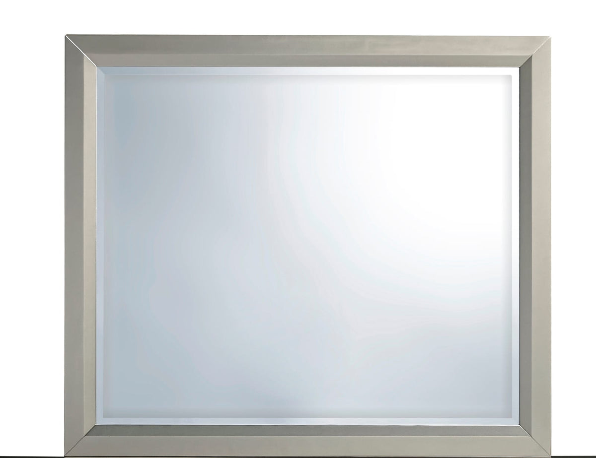 Silver Grey Mirror Vanity with MDF Glass