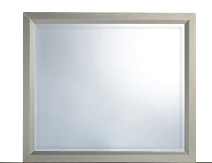 Silver Grey Mirror Vanity with MDF Glass