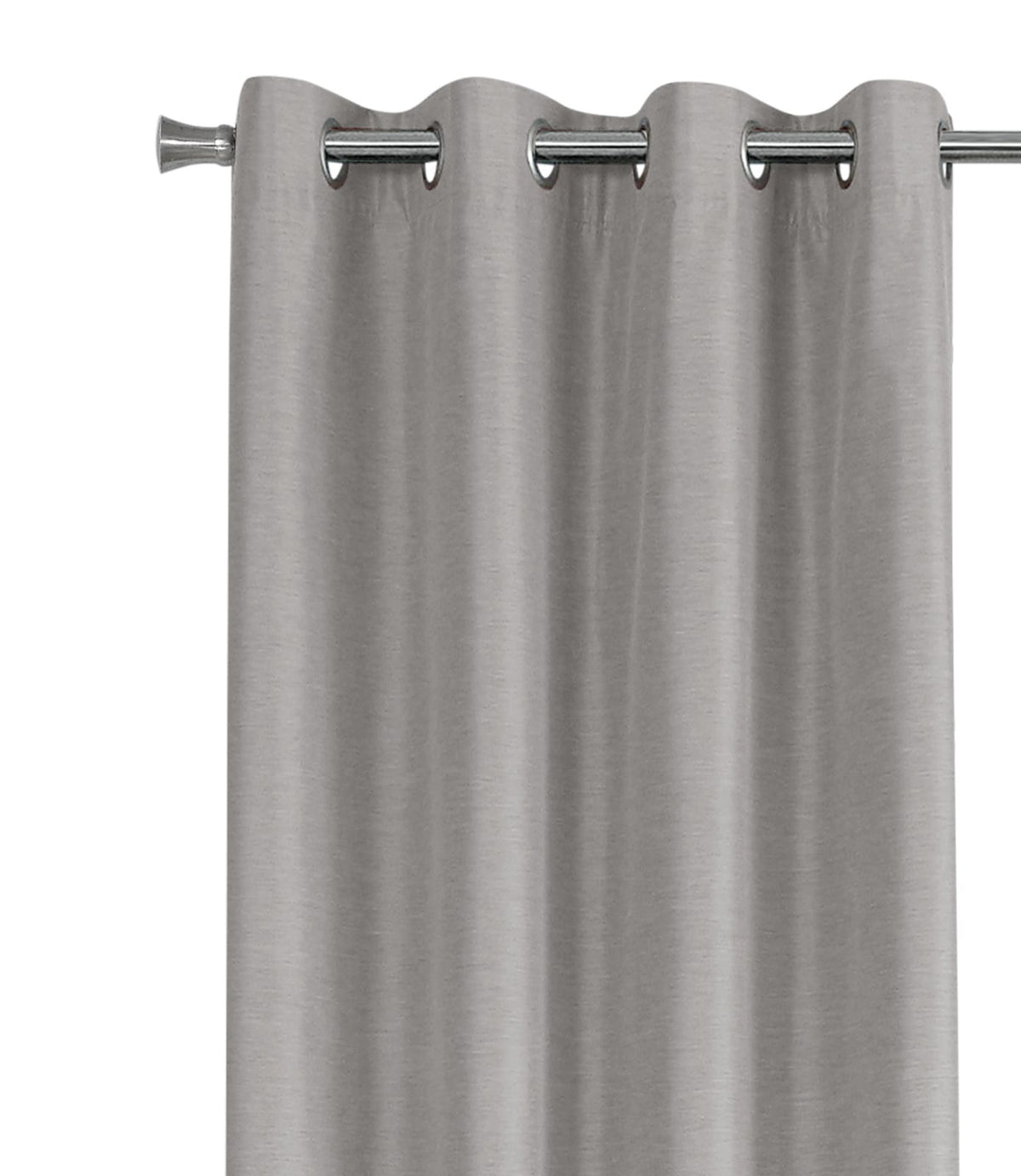 Silver Blackout Thermal Curtains 2 Piece Set for Bedroom