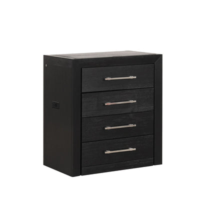 Black Bedroom Makeup Vanity with 2 Drawers