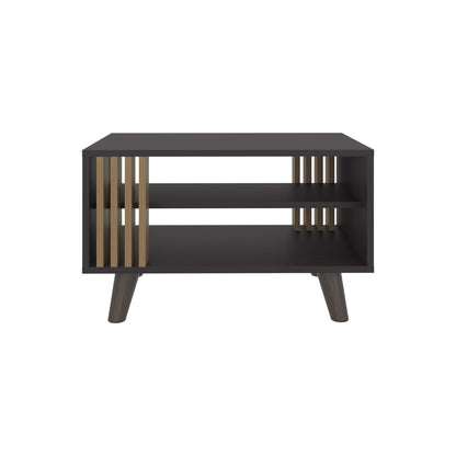 Kronos Wengue Coffee Table - Multicolor Storage for Living Room