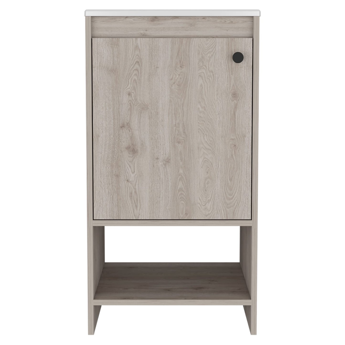 Light Gray Bathroom Vanity - 17.7" W x 17.7" D