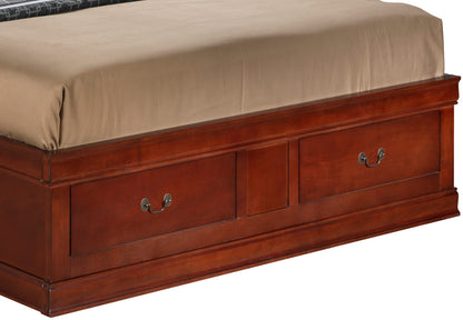 Full Size Cherry Bed Frame - 84" D for Bedrooms