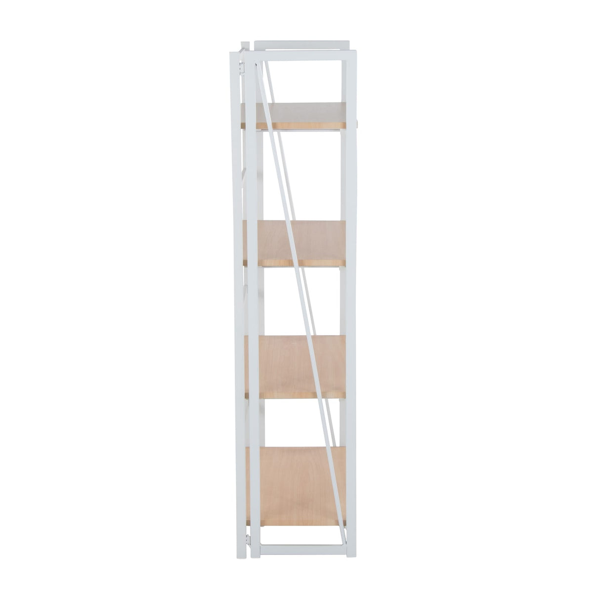 Contemporary Bookcase - Natural Wood Shelves