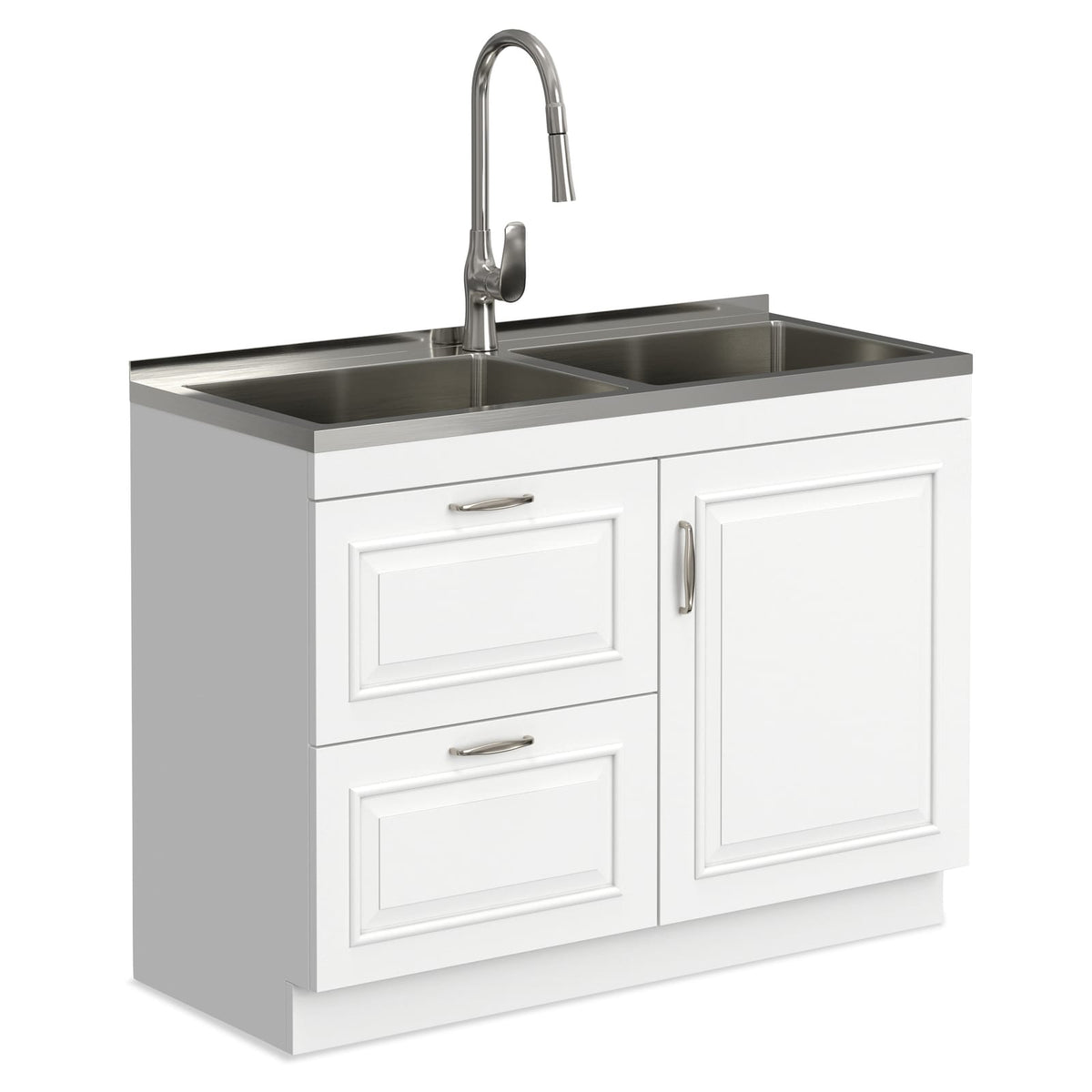 Darwin All-In-One Laundry Sink & Cabinet - 46" White